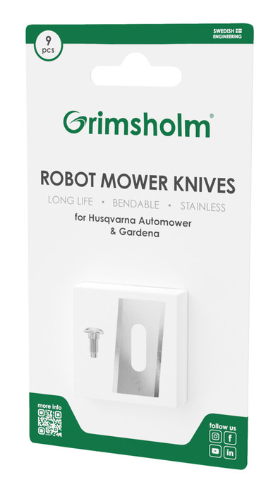 Knivar t/robotgräsklippare 9-pack Grimsholm